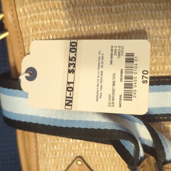 St. John's Bay Nantucket Mini Tote - Picture 2 of 5